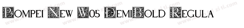 Pompei New W05 DemiBold Regular字体转换